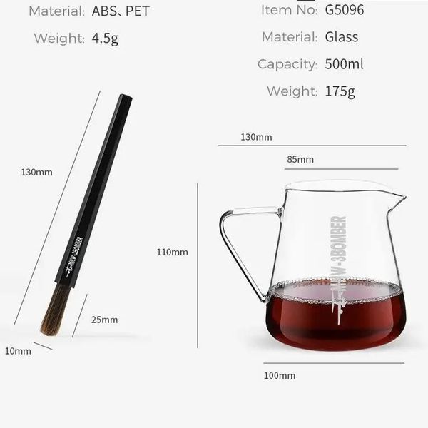 Набір для приготування кави MHW-3BOMBER M1 Asassin Pour Over Coffee Set на 9 предметів, Білий CS7007W фото