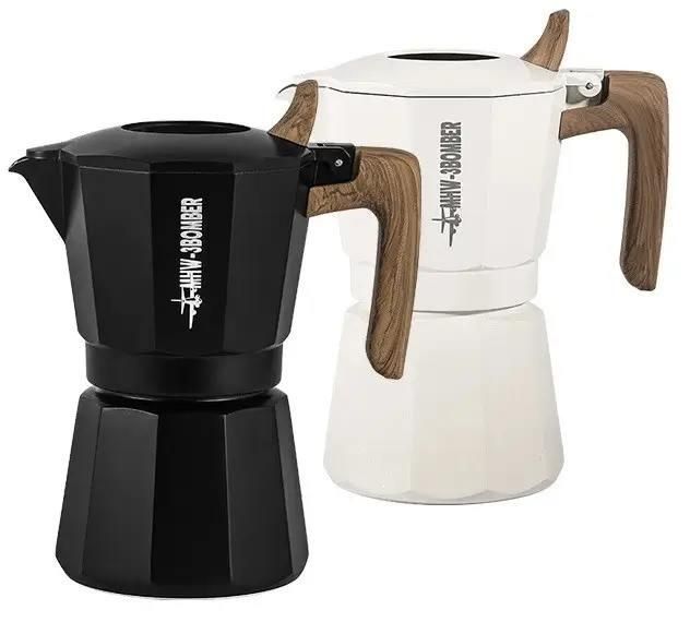 Кофеварка гейзерная MHW-3BOMBER Double Valve Moka Pot 4 cup для газовой плиты, 180 мл, ручная, эспрессо M5889W фото