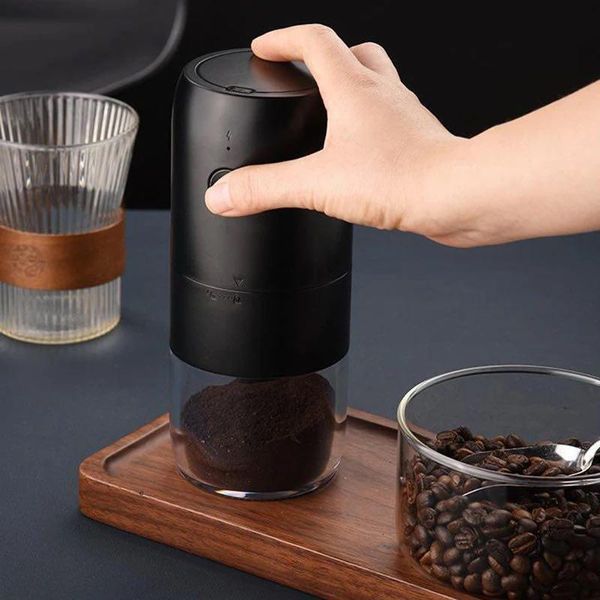 Электрическая кофемолка Xiaomi с аккумулятором и керамическими жерновами бытовая с регулировкой степени помола KMDJ-2AB фото