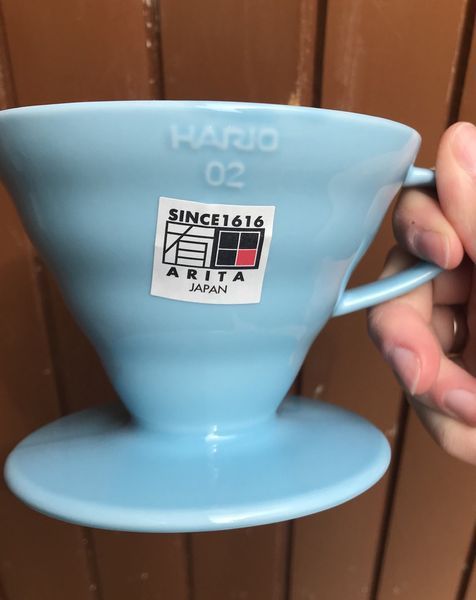 Керамический пуровер для приготовления кофе Hario V60 02 Blue, 400 мл 3VDC-02-BU-UEX фото