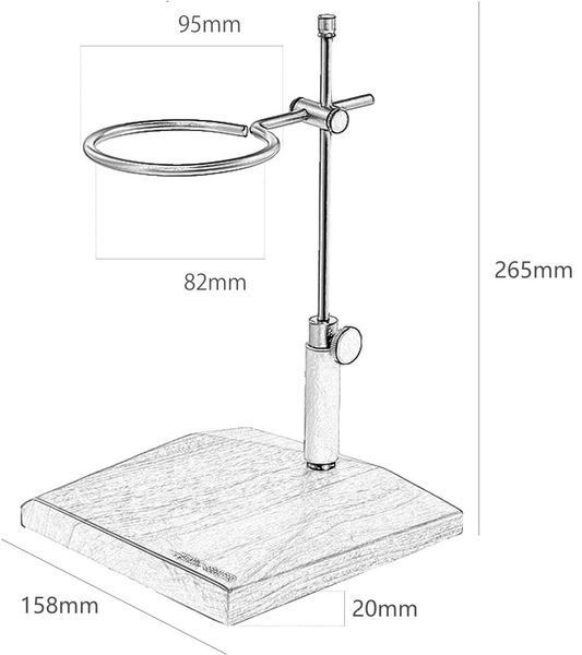 Станция для кофе MHW-3BOMBER Walnut Black Drip Station BCH5907 фото