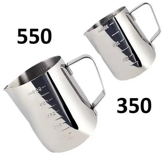 Набір пітчерів для молока Angel's Co 550 мл + 350 мл з нержавіючої сталі 30151 фото