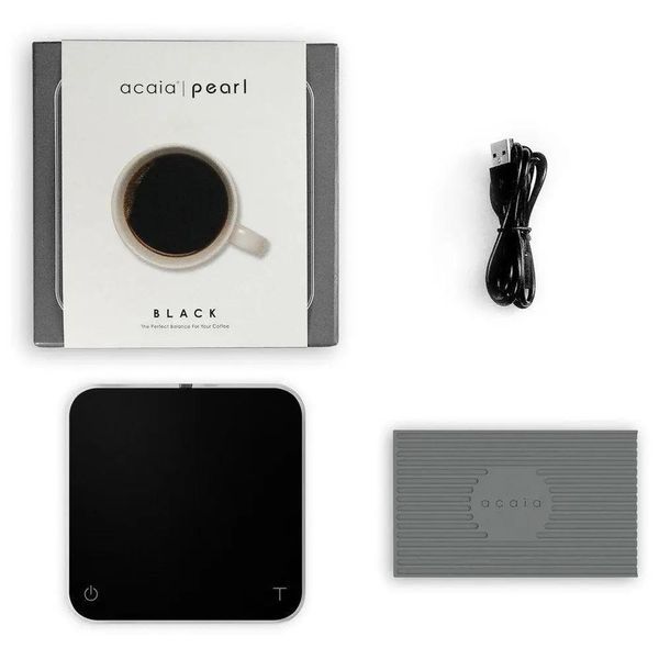Ваги для бариста Acaia Pearl Black з таймером AP008 фото