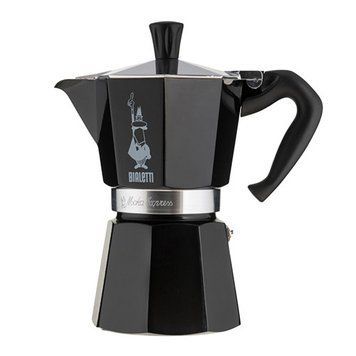 Гейзерна кавоварка Bialetti Moka Express Black (6 чашок - 270 мл) 0004953/NP фото