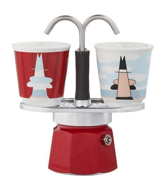 Гейзерная кофеварка Bialetti Mini Express  Margrite Red на 2 чашки, 100 мл 0001406/NP фото