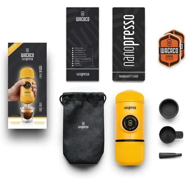 Кофеварка Wacaco Nanopresso портативная Желтая для молотого кофе WNANOYELLOW фото