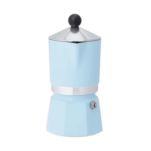 Кавоварка гейзерна Bialetti Rainbow Ligth Blue на 6 чашок для газової плити 0005043/NP фото