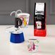 Гейзерна кавоварка Bialetti Mini Express Kandinsky на 2 чашки 100 мл синя 0001407/NP фото 2
