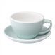 Чашка і блюдце для капучино Loveramics Egg Cappuccino Cup & Saucer River Blue, 200 мл C067-04RVB фото