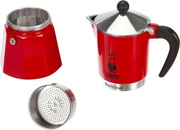 Bialetti гейзерная кофеварка Красная на 6 чашек мока из алюминия 0005043/NP фото