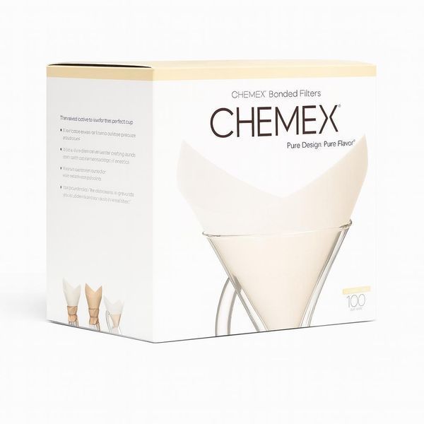 Фильтры бумажные для кемекса Chemex CM-6A Белые FS-100 фото