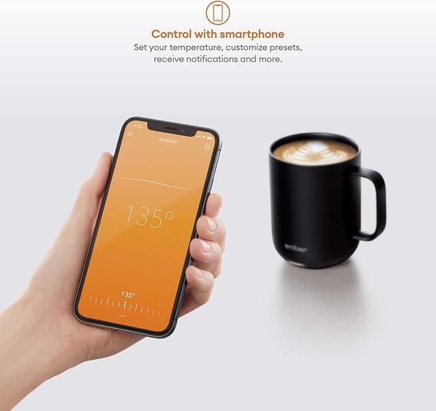 Emberкружка Mug 2, 414 мл с контролем температуры Черная  B0CMJQZ5PL фото