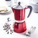 Bialetti гейзерная кофеварка Красная на 6 чашек мока из алюминия 0005043/NP фото 6