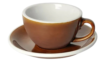Чашка и блюдце для капучино Loveramics Egg Cappuccino Cup & Saucer Сaramel, 200 мл C068-04CRM фото