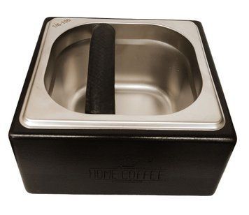 Професійний нок-бокс Homecoffee для кавових відходів дубовий 1.6 л для вибивання кавової таблетки Чорний 37448 фото