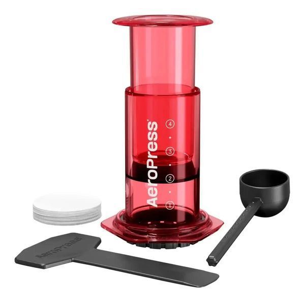 Аеропрес для приготування кави AeroPress Inc Clear Red 90RD05 фото