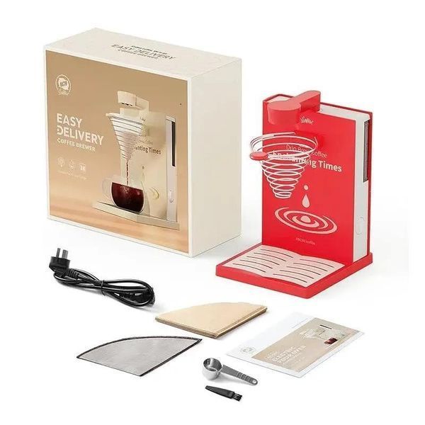 Эксклюзивная капельная кофеварка Icafilas Drip Coffee Maker для заваривания фильтр кофе, Красная MA2302R фото