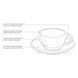 Чашка и блюдце для латте Loveramics Egg Caf&eacute; Latte Cup & Saucer White 300 мл C0098-200WHH фото 2