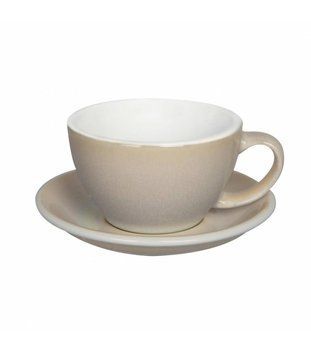 Чашка і блюдце для лате Loveramics Egg Cafe Latte Cup & Saucer, 300 мл, Ivory C088-105BIV фото