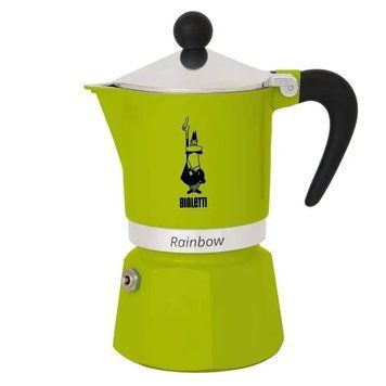 Гейзерна кавоварка Bialetti Rainbow Green на 3 чашки для приготування кави 130 мл 0004972/NP фото