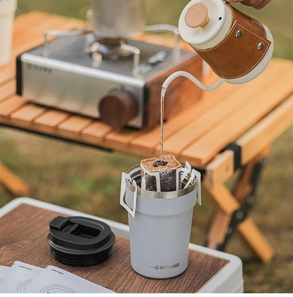 Термочашка MHW-3BOMBER 360 мл Vacuum Coffee Mugs, Чорна M5718B фото