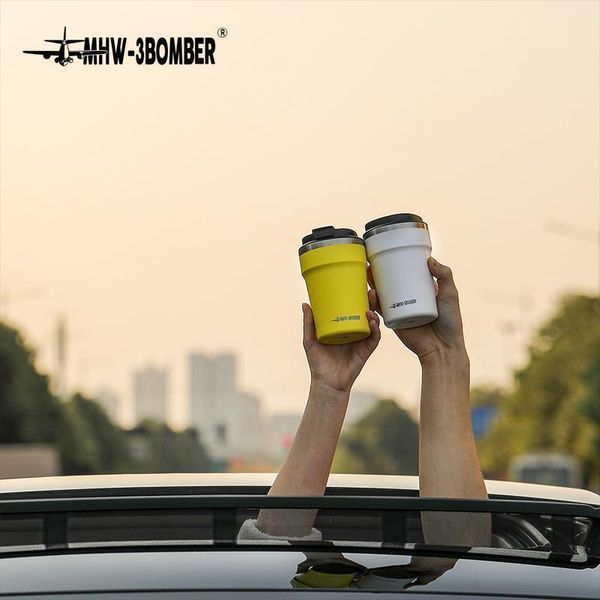 Термокружка MHW-3BOMBER Vacuum Coffee Mugs 360 мл Біла M5716W фото