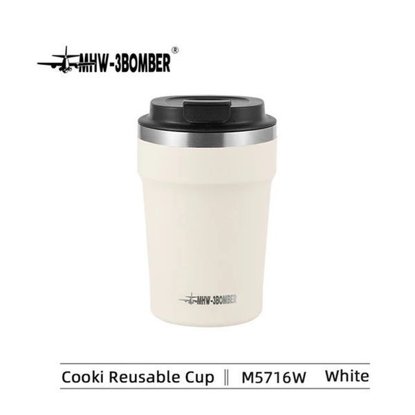 Термокружка MHW-3BOMBER Vacuum Coffee Mugs 360 мл Біла M5716W фото
