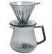 Настольный набор Timemore Crystal Eye Brewer Set Smokey V60 02 для заваривания фильтр кофе, подарочный CEBS-02 black фото 2