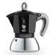Кавоварка Bialetti New Moka Induction на 4 порції, 150 мл гейзерна чорна для варіння кави для індукційної плити 0006934/NP фото 1