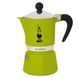 Гейзерна кавоварка Bialetti Rainbow Green на 3 чашки для приготування кави 130 мл 0004972/NP фото 1