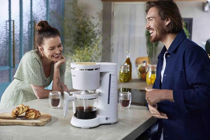 Фільтр кавоварка Philips для кави кавомашина капельна Біла для дому та офісу HD5120/00 фото