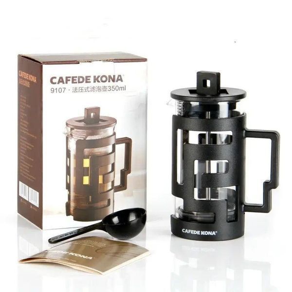 Заварник френч-прес для кофе стеклянный Cafede Kona Labyrinth, 350 мл, Французкий пресс для заварки чая 300421 фото