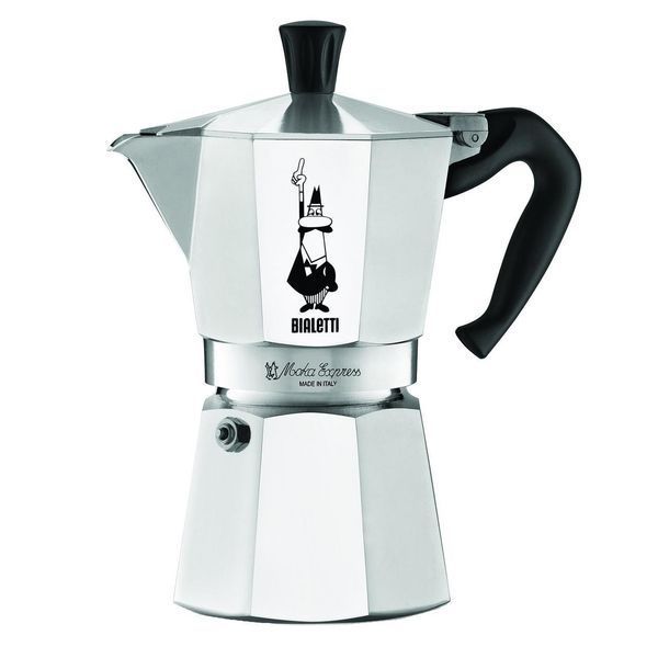 Гейзерна кавоварка Bialetti Moka Express на 6 чашок 270 мл на газу для приготування кави еспресо 1163 фото
