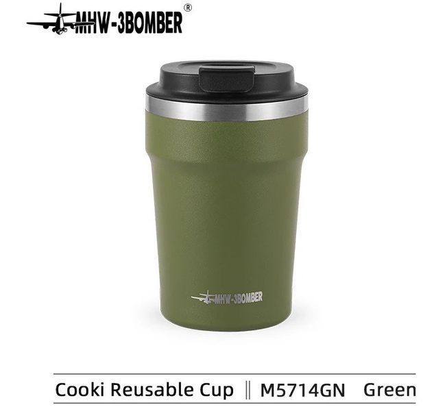 Термокружка MHW-3BOMBER Vacuum Coffee Mugs 360 мл Зеленый M5714GN фото