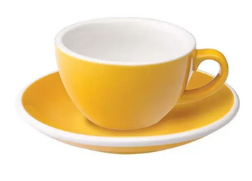 Чашка и блюдце для латте Loveramics Egg Caf&eacute; Latte Cup & Saucer, Yellow, 300 мл C088-11BYE фото