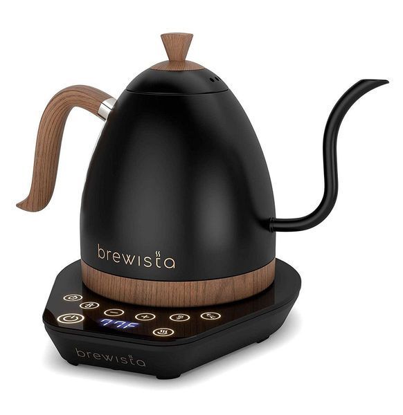 Электрочайник для кофе Brewista Artisan Matt Black Wood 1000 мл с поддержкой температуры BA10VKVDE-MB фото