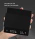 Ваги для кави з usb зарядкою MHW-3BOMBER Cube Сoffee Scale 2.0 для бариста електронні з таймером Чорні ES6028W фото 8