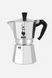 Гейзерна кавоварка на 9 чашок Bialetti Moka Express 420 мл для кави еспресо із алюмінію для плити 1165 фото 2