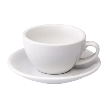 Чашка и блюдце для капучино Loveramics Egg White, 200 мл C088-200WH фото