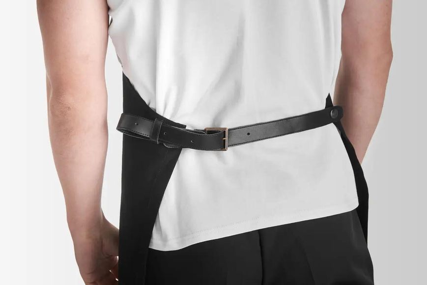 Фартух для барменів Jackson Canvas Чорний з кишенями з тканини для баріста тканинна бавовна для офіціанта VT1110 фото