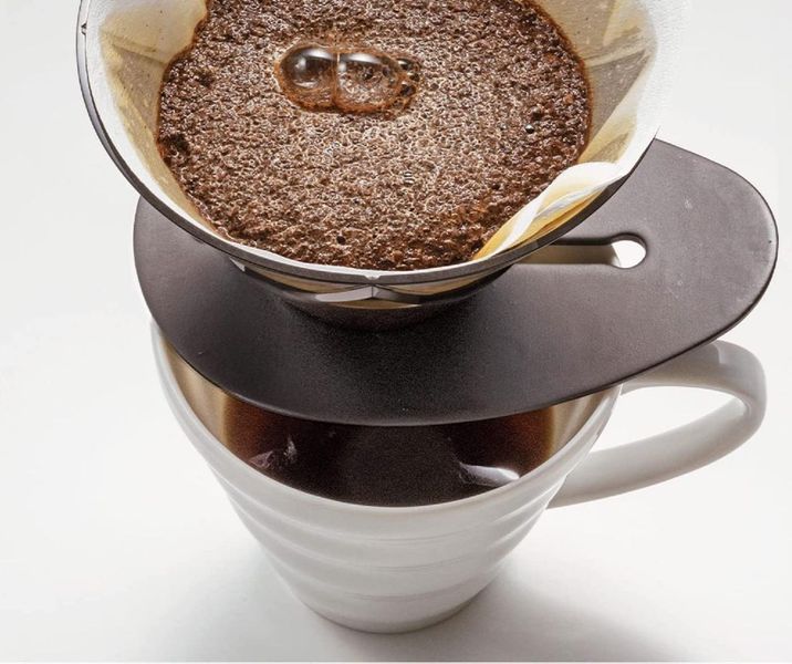 Пуровер Hario V60 02 Pour Dripper Mugen Черный пластиковий, 400 мл VDMU-02-TB фото