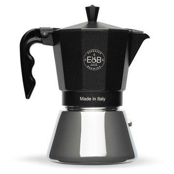 Гейзерна кавоварка мока для індукції E&B Lab Induction Moka Pot, на 6 порцій, 300 мл, з нержавійки, 6 cup IB-600 фото