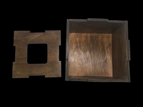 Диспенсер для мусора деревянный Ecowood Венге 13780 фото