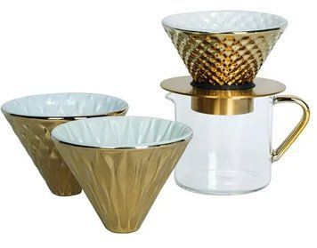 Подарочный набор Loveramics Coffee Dripper Gold 30201 фото