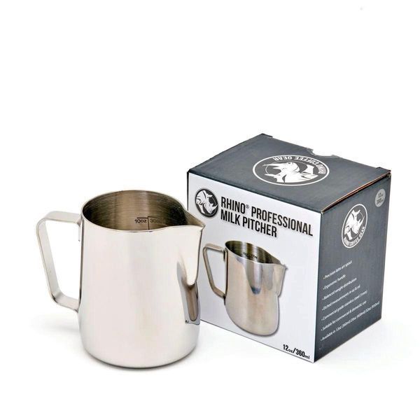Пітчер Rhinowares Coffee Gear Pro 360 мл для кави із нержавіючої сталі для збивання молока RHMJ12OZ фото