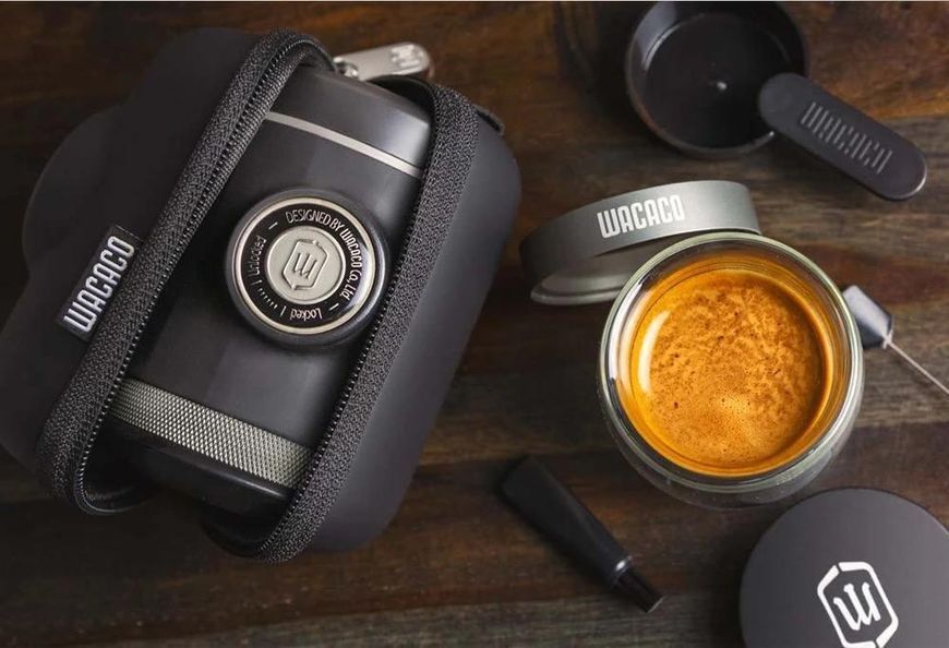 Портативна еспресо кавоварка Wacao Picopresso, ручна, для дому та подорожей 90384991 фото