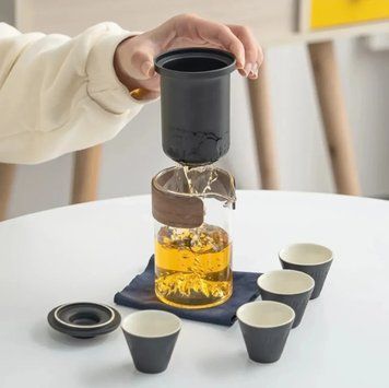 Чайный набор портативный Travel Tea Set для китайской чайной церемонии, дорожный, с сумкой 300815 фото