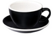 Чашка и блюдце для латте Loveramics Egg Caf&eacute; Latte Cup & Saucer Black, 300 мл C088-03BBK фото 1