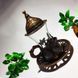 Турецький стаканчик для чаю 120 мл армуди з лукумницею блюдцем і ручками для подачі чаю та кави Мідний 14527 фото 3