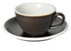 Чашка і блюдце для кави з молоком Loveramics Egg Flat White, 150 мл, Gunpowder C088-83BGU фото 1